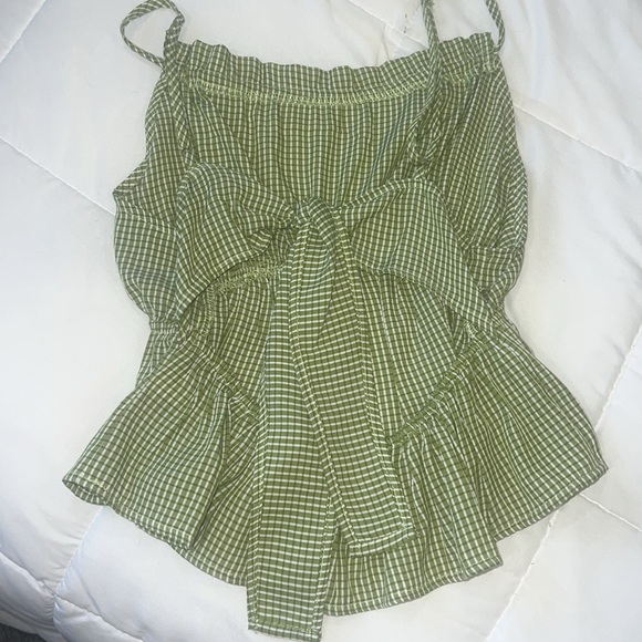 Pacsun LA Hearts plaid bow open back tank - Picture 5 of 6